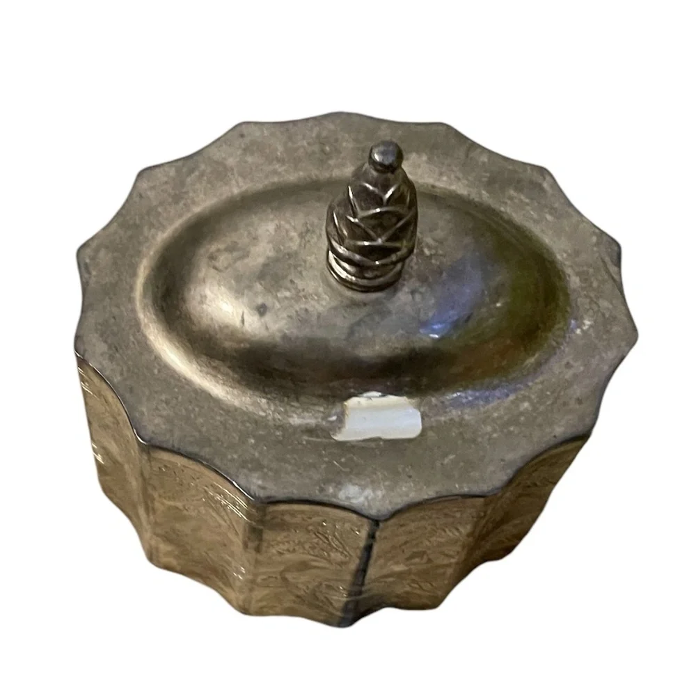 Godinger‎ Silver Plated Lidded Trinket Box With Velvet Lining